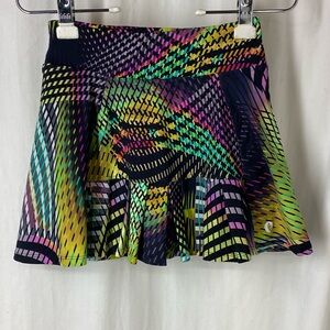 Dona Jo 1 S Colorful Pleat Tennis Pickleball Golf Skort Skirt Shorts Pockets